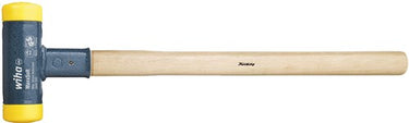 Wiha kunststof hamer terugslagloos | met hickorysteel | rond-slagkop | 115 mm | 30 mm - 2093 - 02093