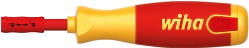 Wiha schroevendraaier met (ph, sl, pz s) bitmagazijn liftup electric (rood geel, 7‐delig)