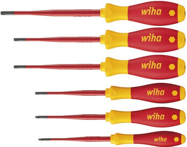 Wiha schroevendraaier-set | 6-delig tx- bo | meercomponentengreep | ronde kling | 1 stuk - 41245 41245