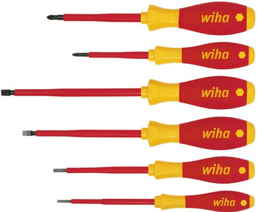 Wiha schroevendraaierset 320nk6 | 6-delig | sleuf ph | vde | 1 stuk - 00833 - 00833