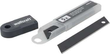 Wolfcraft abbrechklingen | 18mm | pro-sharp zwart | 5 stuks - 4208000