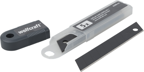 Wolfcraft abbrechklingen | 18mm | pro-sharp zwart | 5 stuks - 4208000