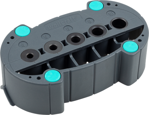 Wolfcraft accumobiel | boorhulp | ø4, 5, 6, 8, 10mm | 1 stuk - 4685000