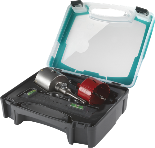 Load image into Gallery viewer, Wolfcraft bim set | voor stopcontact beton | ø68mm | 1 set - 5982000
