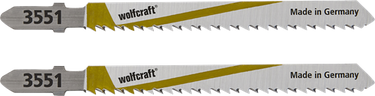 Wolfcraft decoupeerzaagblad | hcs | l=100mm | t-schaft | 2 stuks - 3551000