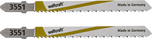 Load image into Gallery viewer, Wolfcraft decoupeerzaagblad | hcs | l=100mm | t-schaft | 2 stuks - 3551000
