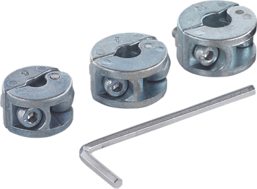 Wolfcraft - universele dieptestop voor boor - 4 delige set - 2755000