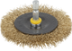 Wolfcraft draadborstel | messing | 6-kant schacht | ø75 x 10mm | 1 stuk - 2110000