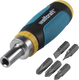 Wolfcraft - mini multi bit schroevendraaier met ratelfunctie - 1237000