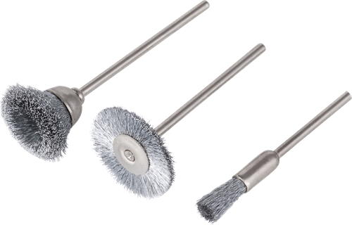 Load image into Gallery viewer, Wolfcraft miniborstels | rond schacht | ø5-20mm | 3 stuks - 2114000
