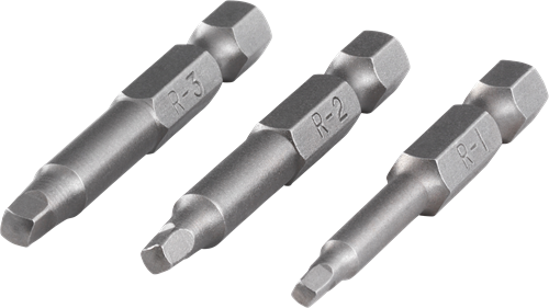 Wolfcraft schroefbits | squareplus | 50 mm | no. 1, 2, 3 | 3-delig - 1266000