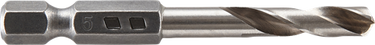 Wolfcraft spiraalboor | hss geslepen | 6-kant | ø5,0 x 59mm | 1 stuk - 7259000