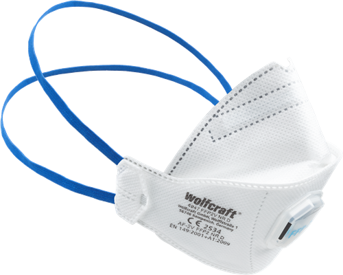Load image into Gallery viewer, Wolfcraft - stofmasker 2 stuks - vouwmaskers met ventiel ffp2 - 4947000
