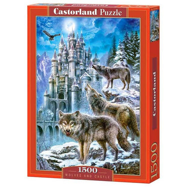 Castorland wolves and castle – puzzel – 1.500 stukjes – satijnen afwerking – perfecte pasvorm – europese kwaliteit