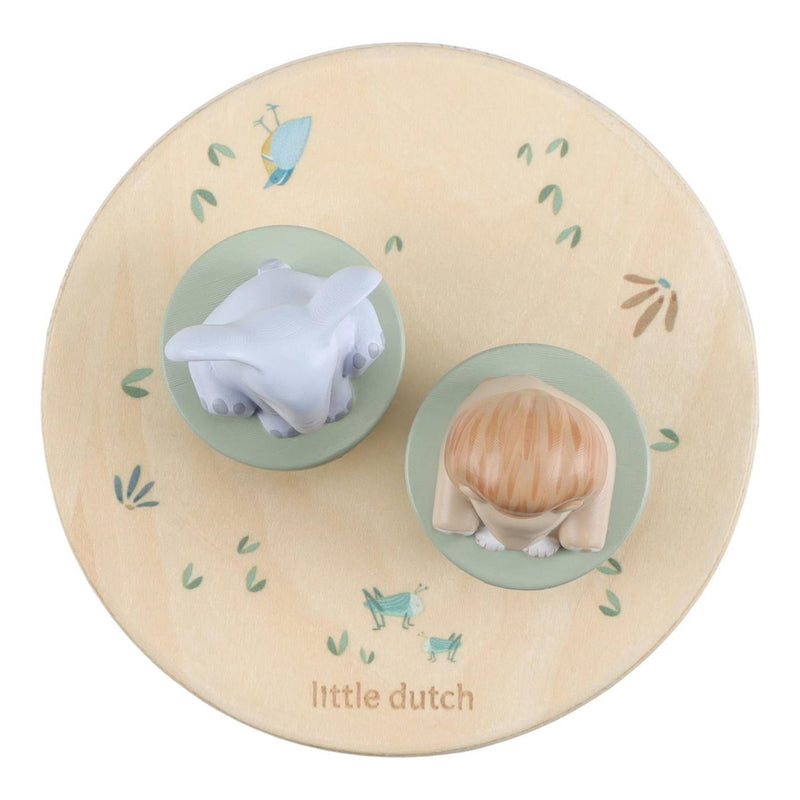 Load image into Gallery viewer, Little dutch safari friends houten muziekdoosje fsc
