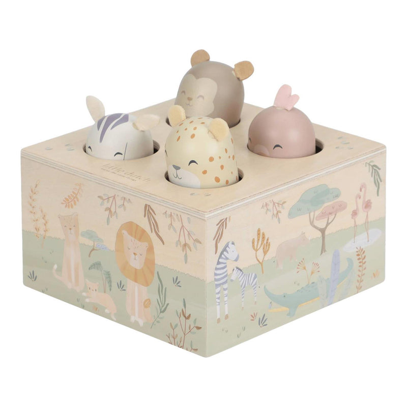 Load image into Gallery viewer, Little dutch safari friends pop-up speelgoed fsc
