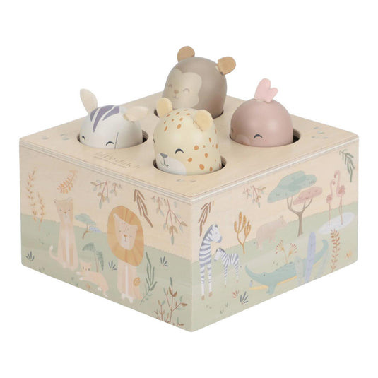 Little dutch safari friends pop-up speelgoed fsc