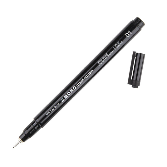 Tombow • fineliner mono drawing pen, line width 01 (approx. 0.25 mm), black