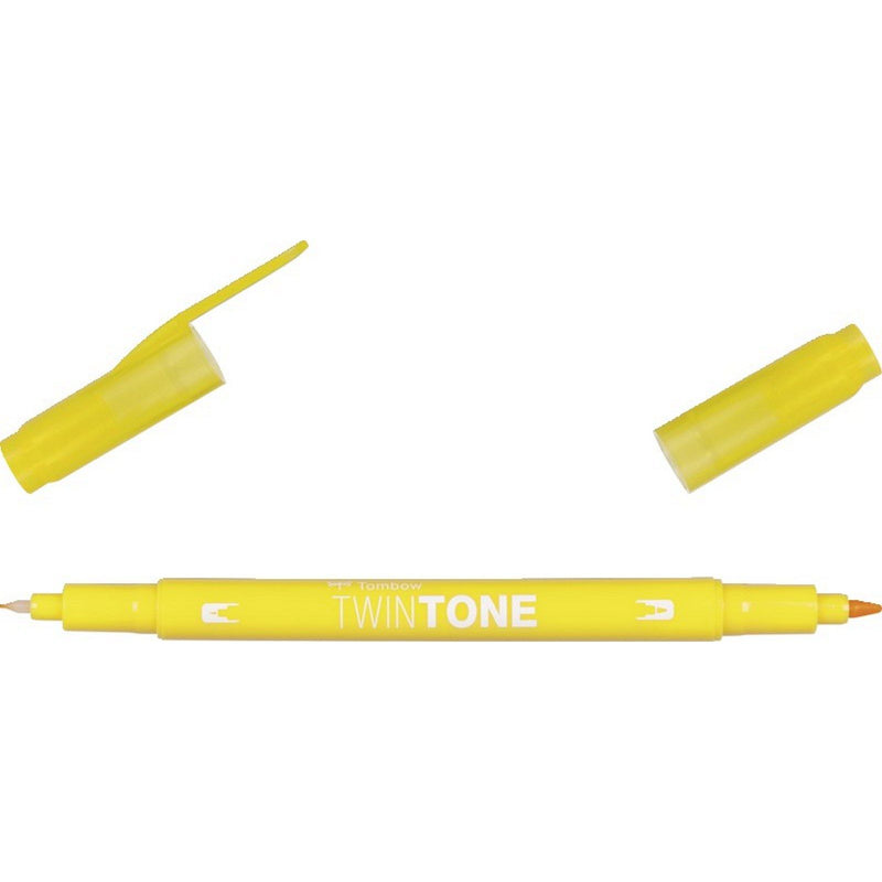 Load image into Gallery viewer, Tombow • twintone dual-tip brushpen yellow
