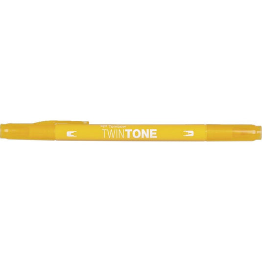 Tombow • twintone dual-tip brushpen chrome yellow