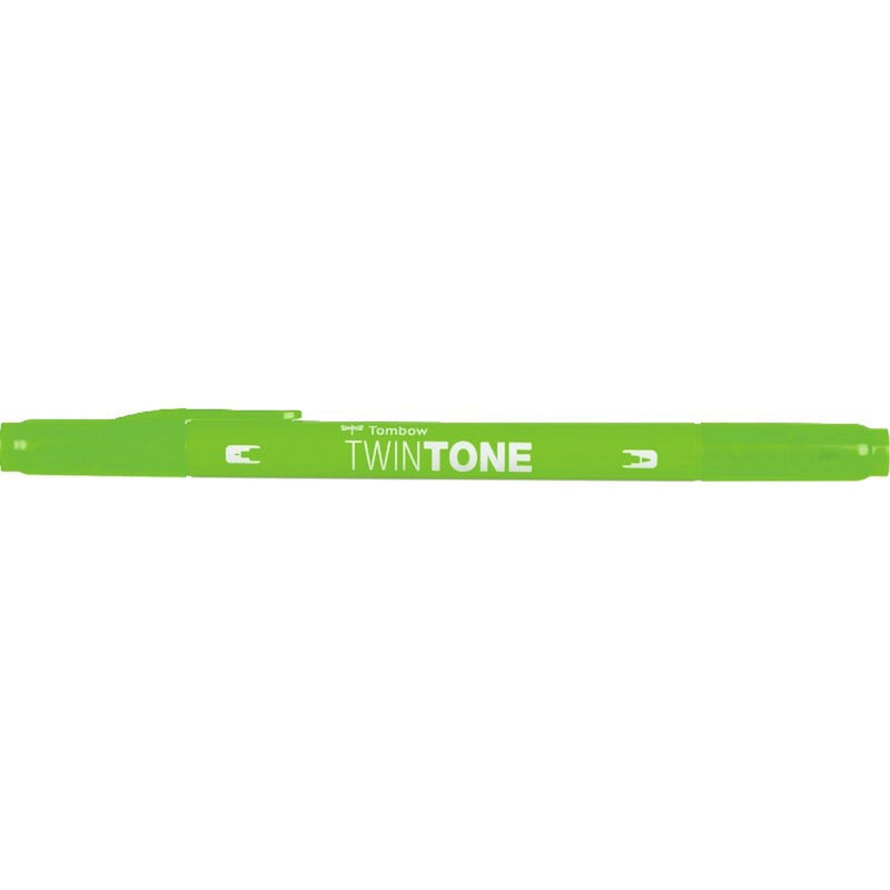 Load image into Gallery viewer, Tombow • twintone dual-tip brushpen yellow green
