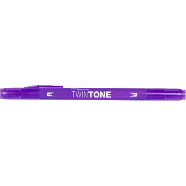 Tombow • twintone dual-tip brushpen violet