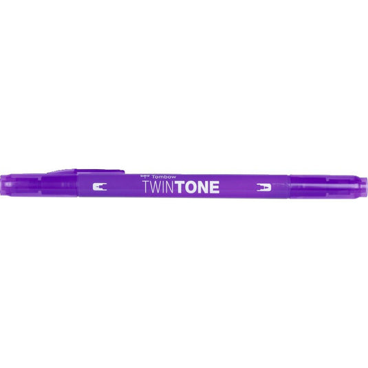 Tombow • twintone dual-tip brushpen violet
