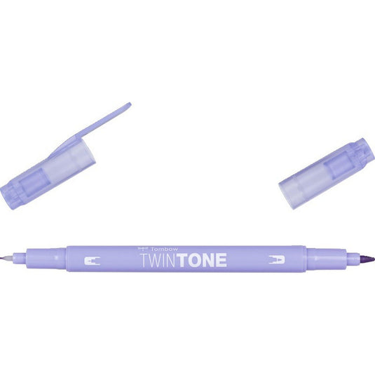 Tombow • twintone dual-tip brushpen pale purple