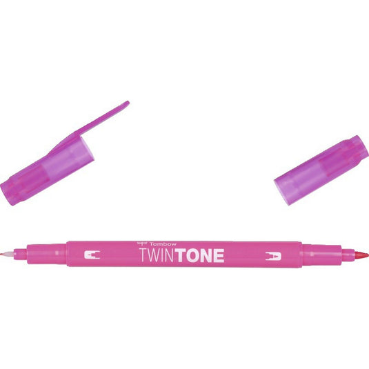 Tombow • twintone dual-tip brushpen pink