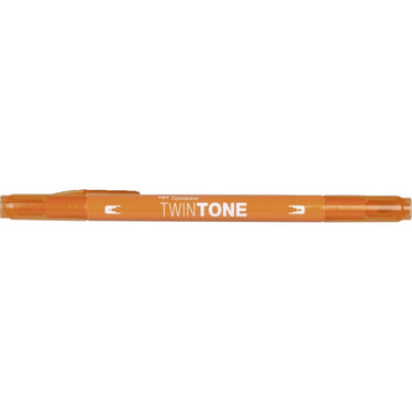 Tombow • twintone dual-tip brushpen orange