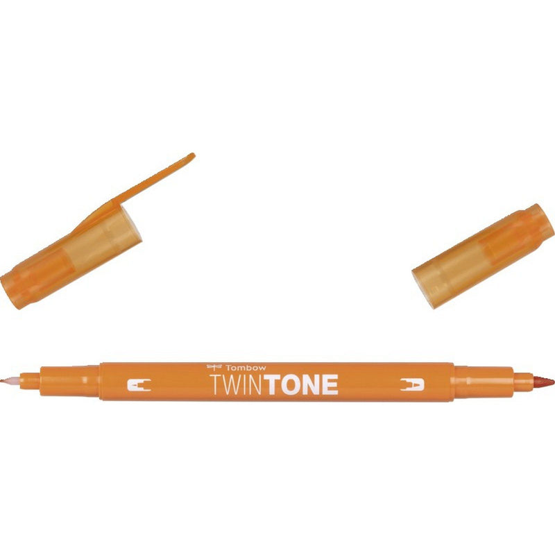 Load image into Gallery viewer, Tombow • twintone dual-tip brushpen orange
