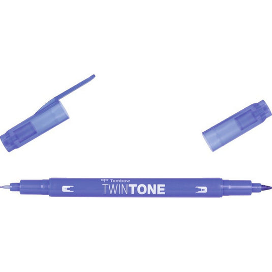 Tombow • twintone dual-tip brushpen french blue