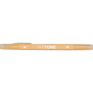 Tombow • twintone dual-tip brushpen honey orange