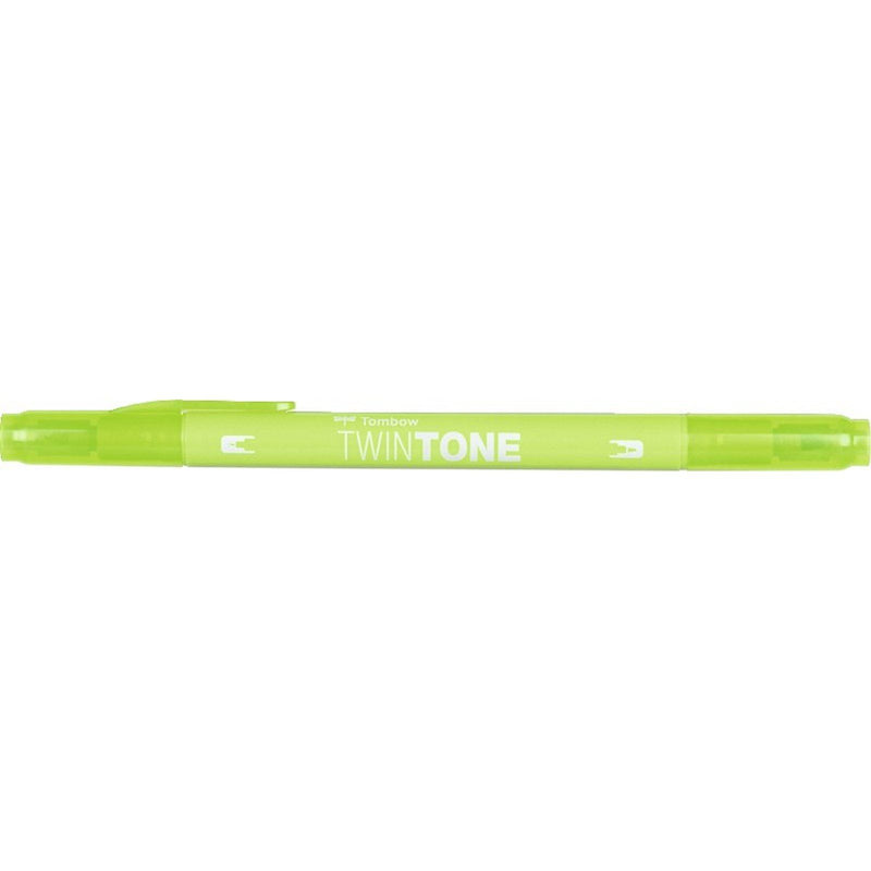 Load image into Gallery viewer, Tombow • twintone dual-tip brushpen lime green

