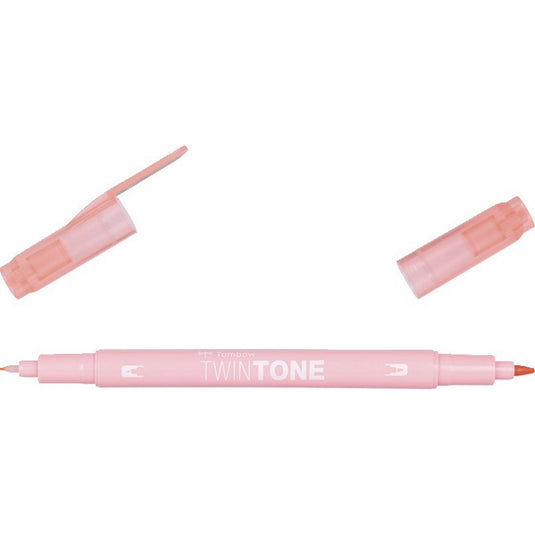Tombow • twintone dual-tip brushpen peach pink