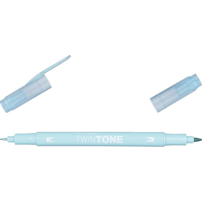 Load image into Gallery viewer, Tombow • twintone dual-tip brushpen aqua
