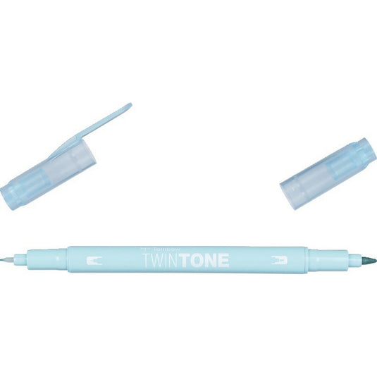 Tombow • twintone dual-tip brushpen aqua