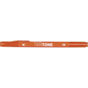 Tombow • twintone dual-tip brushpen carred orange