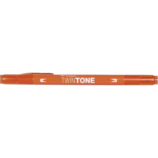 Tombow • twintone dual-tip brushpen carred orange