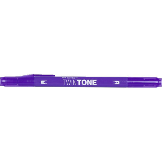 Tombow • twintone dual-tip brushpen grape