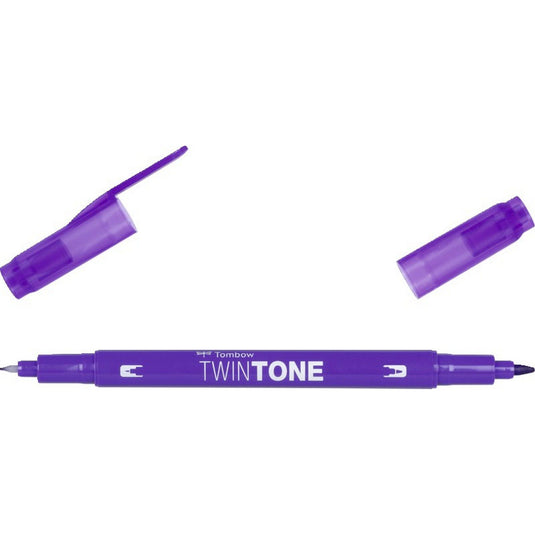 Tombow • twintone dual-tip brushpen grape