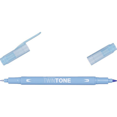 Tombow • twintone dual-tip brushpen saxe blue