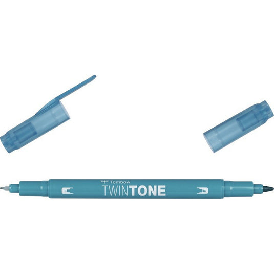 Tombow • twintone dual-tip brushpen turquoise blue