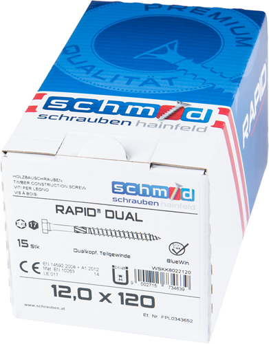 Load image into Gallery viewer, Schmid schrauben rapid-dual tx+6k 12,0x120 15 bv - wskk8022120
