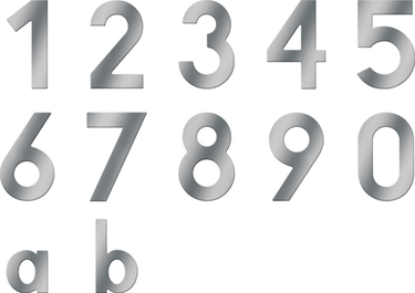 Metafranc huisnummer 2 a2 120mm - wu0424017