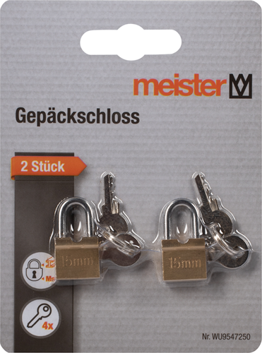 Meister bagageslot 2-delig w - wu9547250