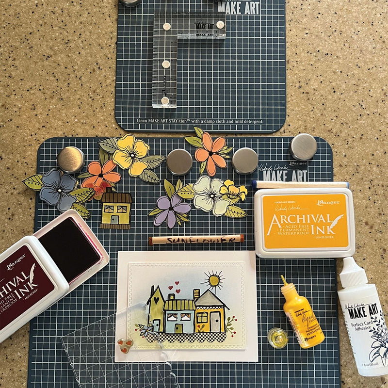 Load image into Gallery viewer, Ranger ink ranger • wendy vecchi make art clear stamp set doodle town
