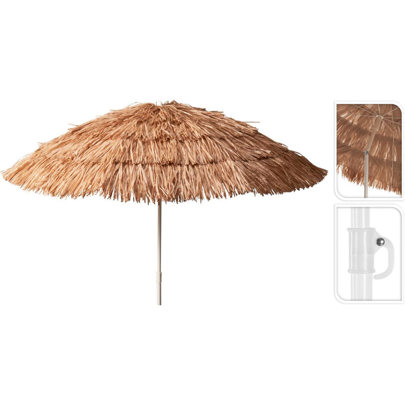 Load image into Gallery viewer, Pro beach parasol bruin raffia ã¸180cm
