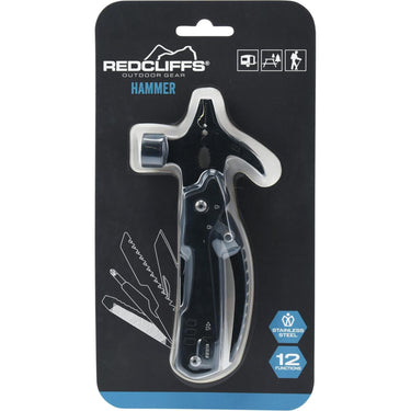 Redcliffs hamer 12 functies 15cm zwart