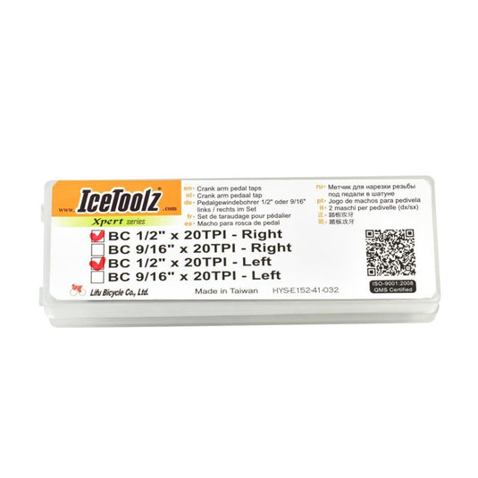 Icetoolz xpert crankarm pedaal tapset 9 16“x20tpi, e154